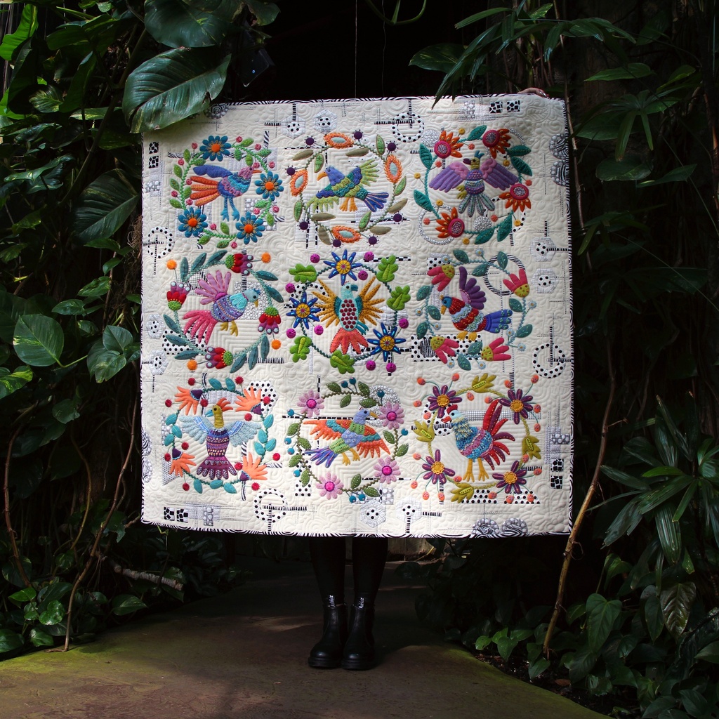 Of a Feather Quilt Sue Spargo Folk Art Quilts